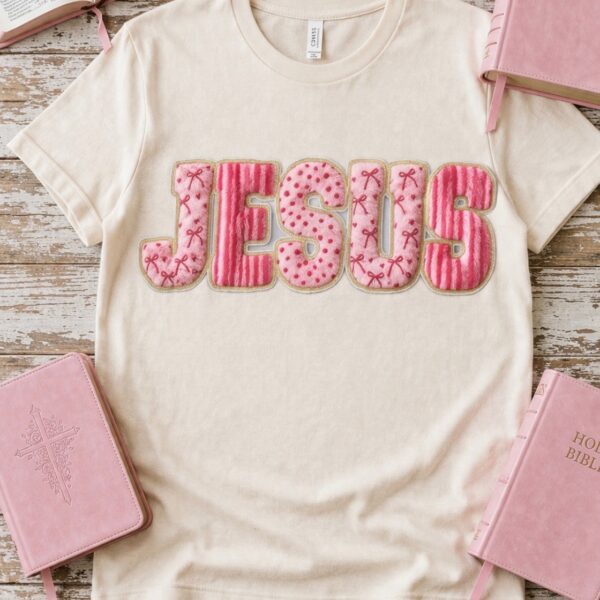 Jesus (text across chest)