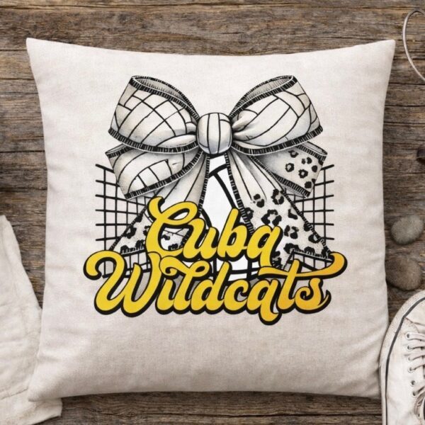 Cuba Wildcats Throw Pillow Cover