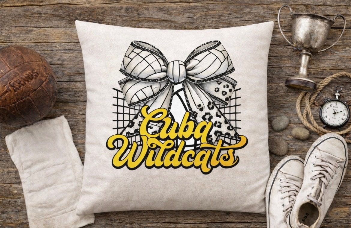 Cuba Wildcats Throw Pillow Cover