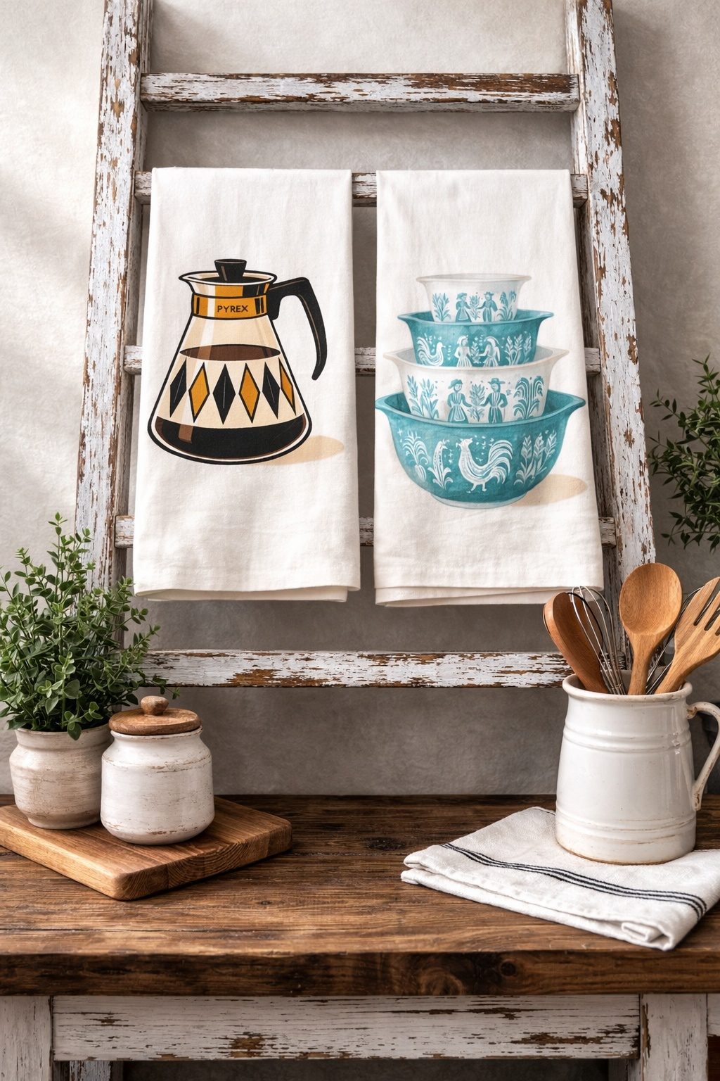 Pyrex Tea/Hand Towels