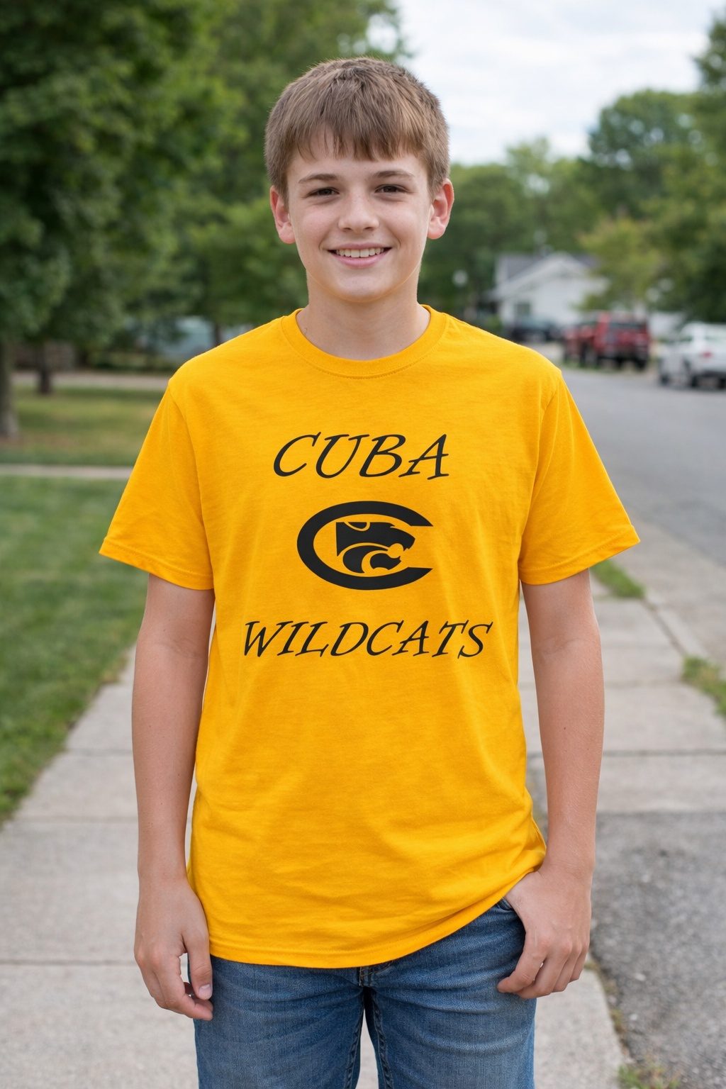 Cuba Wildcats w/ Pawprint on back - Image 4