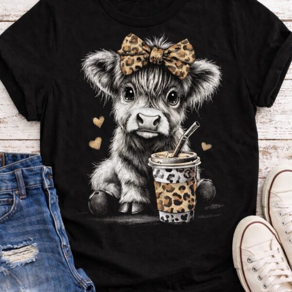 Cow with Iced Coffee