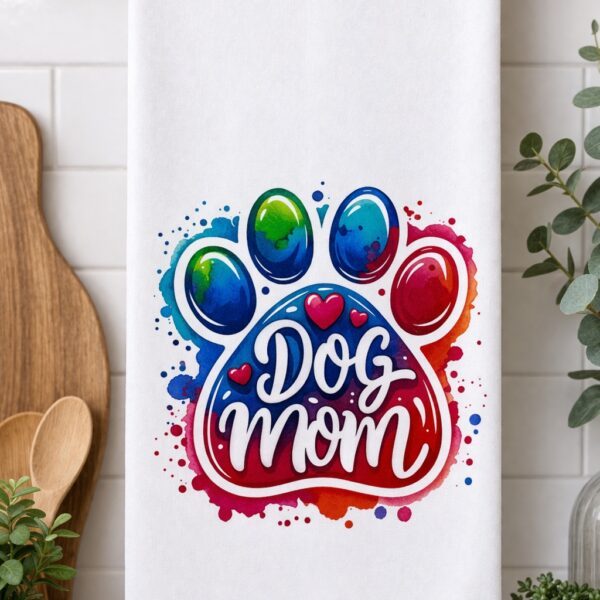 Dog Mom Tea/Hand Towel