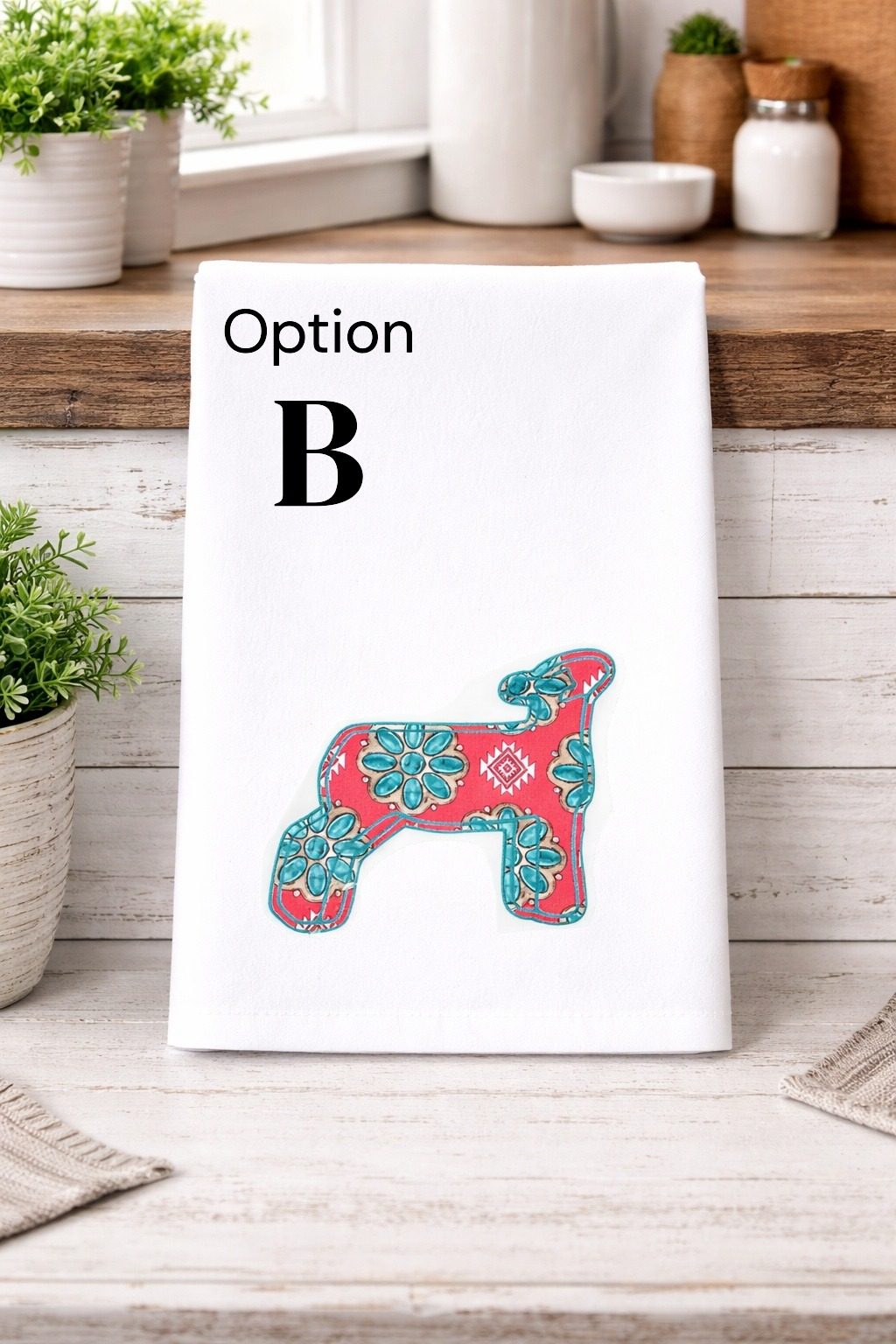 Boho Western Pattern Animal Tea/Hand Towels - Image 3