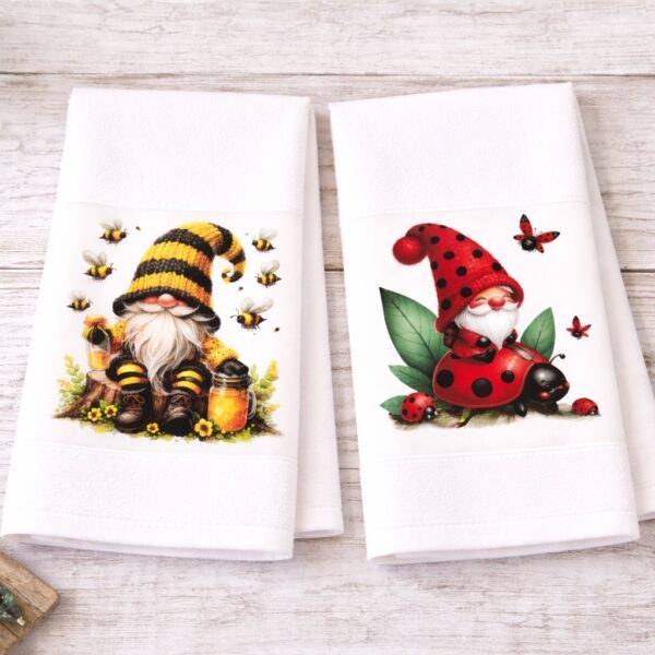 Spring Gnomes Tea/Hand Towel