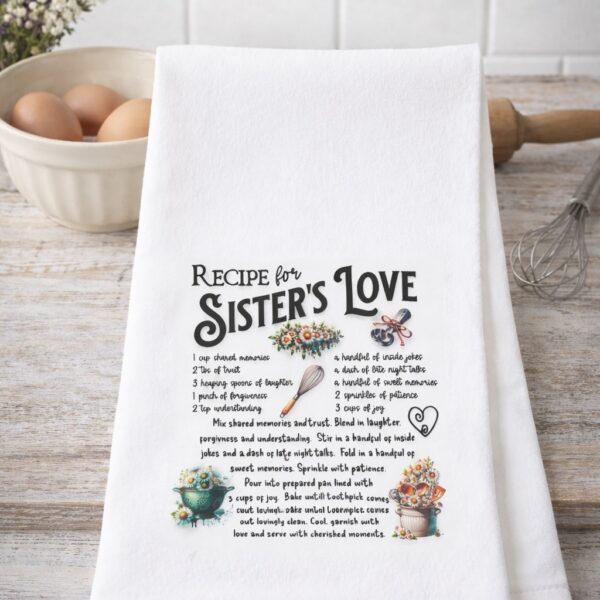 Recipe for Sister's Love Tea/Hand Towel