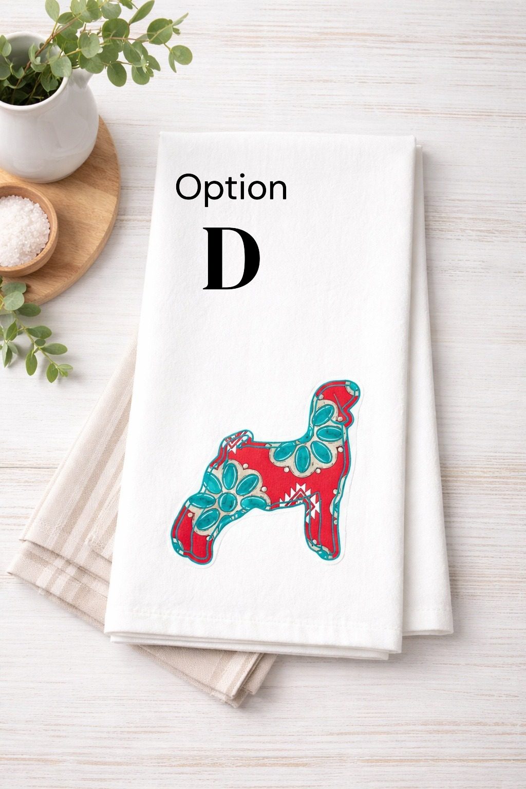 Boho Western Pattern Animal Tea/Hand Towels - Image 5