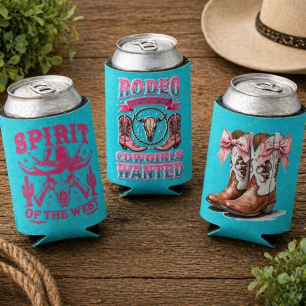 Western Theme Can Coolers