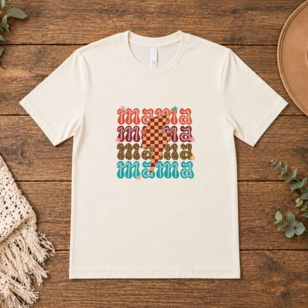 Mama w/ Checkered Lightning Bolt