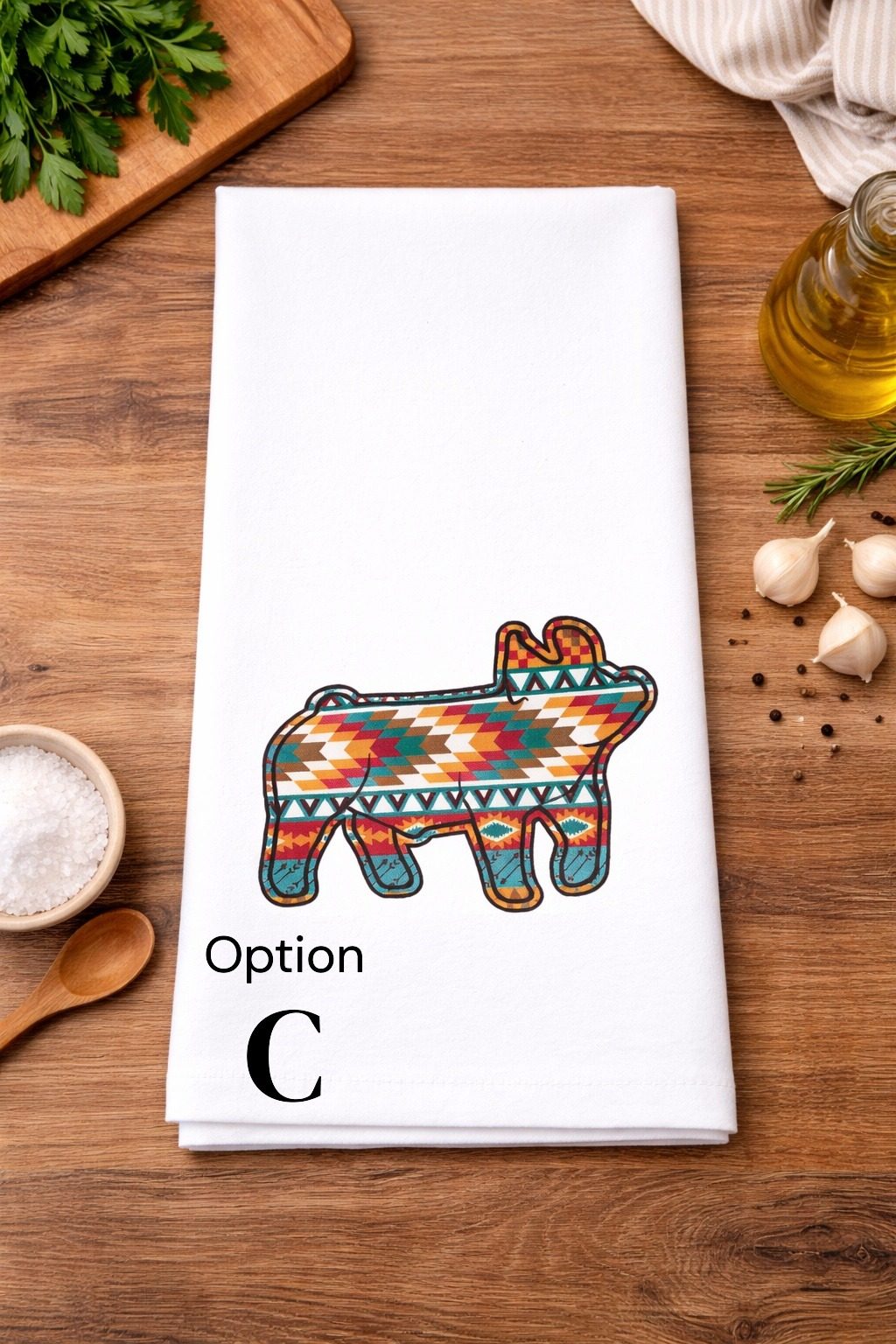 Southwestern Pattern Animal Tea/Hand Towels - Image 4