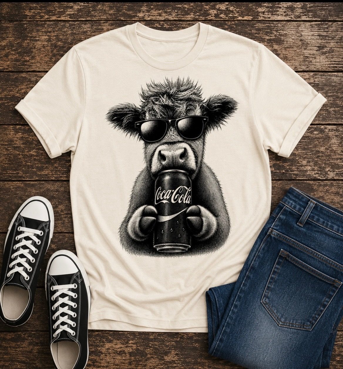 Cow Drinking Soda - Image 3