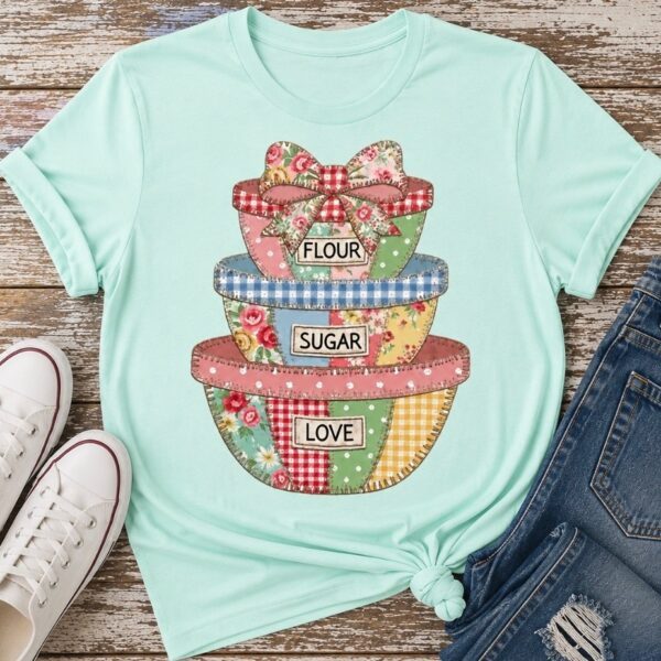 Flour, Sugar, Love Stacked Bowls