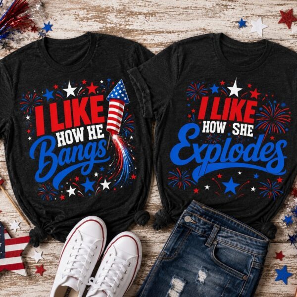 His and Hers 4th of July Shirts